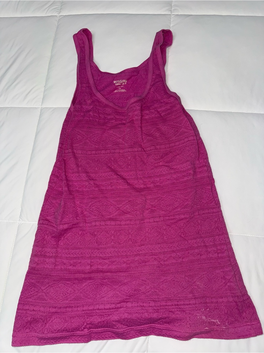 3 Mossimo Supply Co. Women's Magenta Knit Tank Top Lots bundle